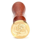 DIY Wax Seal Stamp Rose Pattern Fire Painting for Stamping Envelope (A) Newly