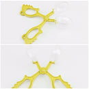 Snowball Maker Tool DIY Artificial Snow Ball Tongs with Handle (Yellow) Newly
