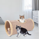 Cat Tunnel Funny Pets Kitten Indoor Play Tunnel Tubes Puzzle Toys (Grey)