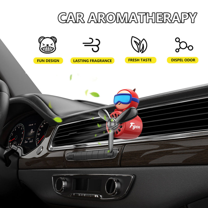 Cartoon Pilot Air Freshener Refillable Perfume Clip Deodorizing Auto Accessories