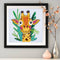 Partial Special Diamond Painting Cartoon Giraffe Head Rhinestone Mosaic Picture