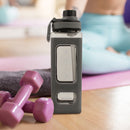 700ml Water Bottle for Sports Straw Cup Leakproof Drinking Bottles (Grey)