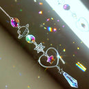 Crystal Wind Catcher Diamond Prisms Pendant Dream Catcher Rainbow Chaser Hanging