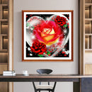 5D DIY Full Square Drill Diamond Painting Rose Heart Rhinestone Artwork Kit