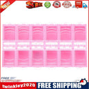 Nail Art 12 Slots Rhinestone Display Storage Box Empty Jewelry Case (Pink)