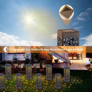 Solar Waterproof Hollow Lamp Lawn Stakes Sensor Garden Light (Warm White)