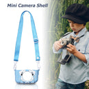 Portable Mini Cartoon Camera Cover Adjustable Silicone Shell (Blue Dog) Newly