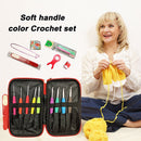 1 Set TPR Crochet Hook Yarn Knitting Case Needle Sewing Gauge Scissors Tool