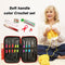 1 Set TPR Crochet Hook Yarn Knitting Case Needle Sewing Gauge Scissors Tool
