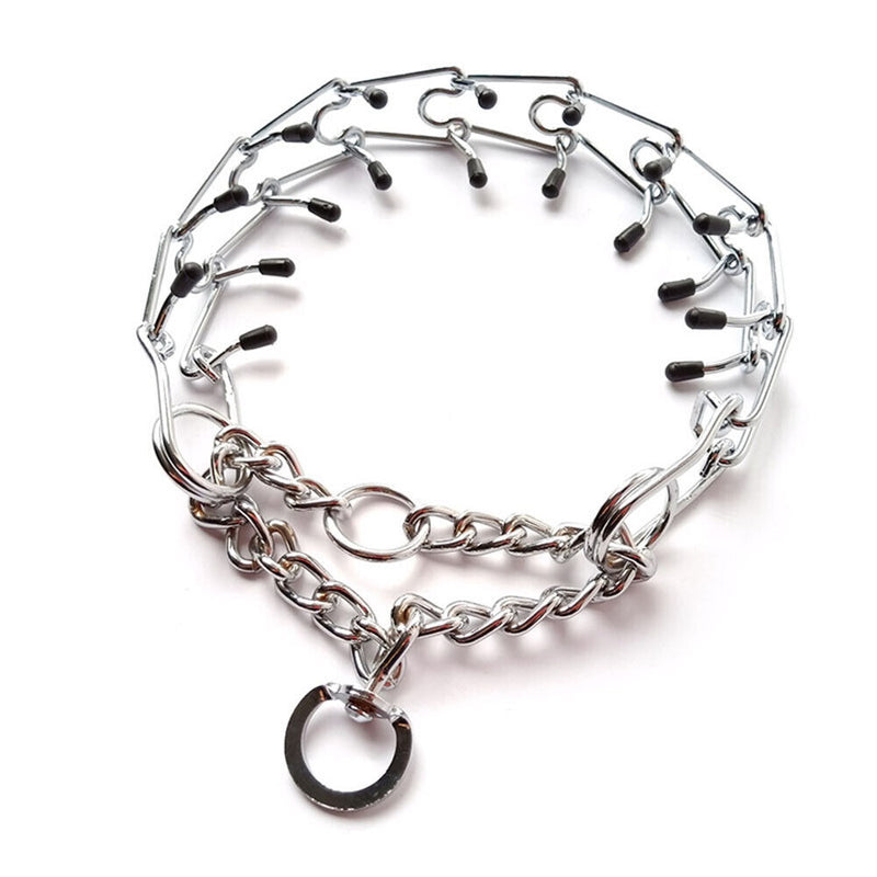 Stainless Steel Dog Collar German Shepherd Adjustable Links Prong Pinch Col