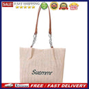 Letters Straw Shoulder Bags Large Capacity Women Summer Beach Underarm Tote Bag