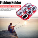 Fishing Accessories Box Magnetic Waterproof 6 Grid Fishing Hook Storage Holder