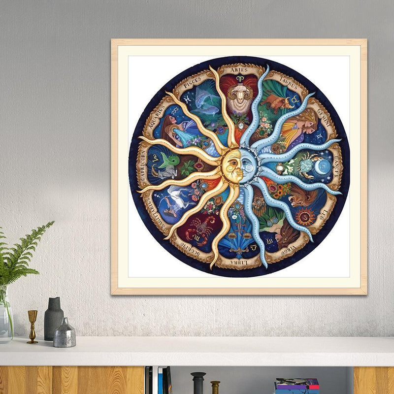 5D DIY Full Drill Diamond Painting Round Geometry Cross Stitch Embroidery Newly