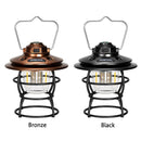 Camping Lantern 3 Gears Retro Tent Light for Travel Hiking Emergency (Bronze)