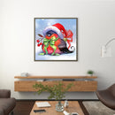 Christmas Bird 14CT Stamped DIY Embroidery Full Cross Stitch Cartoon Home Decor