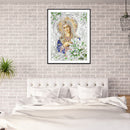 5D DIY Special Shaped Diamond Painting Flower Goddess Poster Picture Set