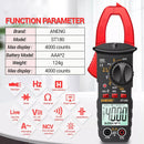 4000Count Digital Clamp Meter Ammeter Ohmmeter Tester AC/DC Multimeter_