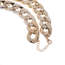 Fashion Retro Gothic Punk Golden Chunky Link Chain Short Necklace Newly