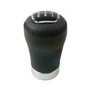 5/6 Speed 3 Cap Black PU Leather Manual Car Gear Shift Shifter Lever Knobs Q9C6