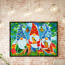 5D DIY Full Round Drill Diamond Painting Gnomes Luminous Art Craft Mosaic Kit