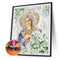 5D DIY Special Shaped Diamond Painting Flower Goddess Poster Picture Set