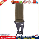 Carabiner Hook Webbing Buckle Nylon Molle Belt Hanging Key Ring(Green) Newly