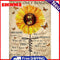 5D Diamond Painting Kit Sunflower Letters Full Round Drill Rhinestone DIY Wall
