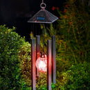 Courtyard Decoration Solar Wind Chime Lights Wind Chimes Pendant Bell LED Light