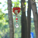 Crystal Prism Ball Pendant Window Wind Chimes Garden Hanging Ornament (A) Newly