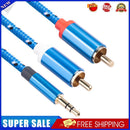 RCA Cable HiFi 3.5mm to 2RCA Audio Cord for Amplifiers Home Theater (0.5m)