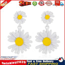 Daisy Flower Korean Sweet Women Holiday Stud Earrings Jewelry Gift (White) Newly