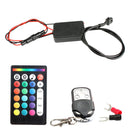 12pcs/set Motorcycle RGB LED Strip Kit RF Remote Control Underglow Lights Bar