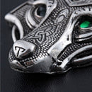 man Nordic Scandinavian Amulet Necklace Viking Wolf Head Norse Fenrir Pendant
