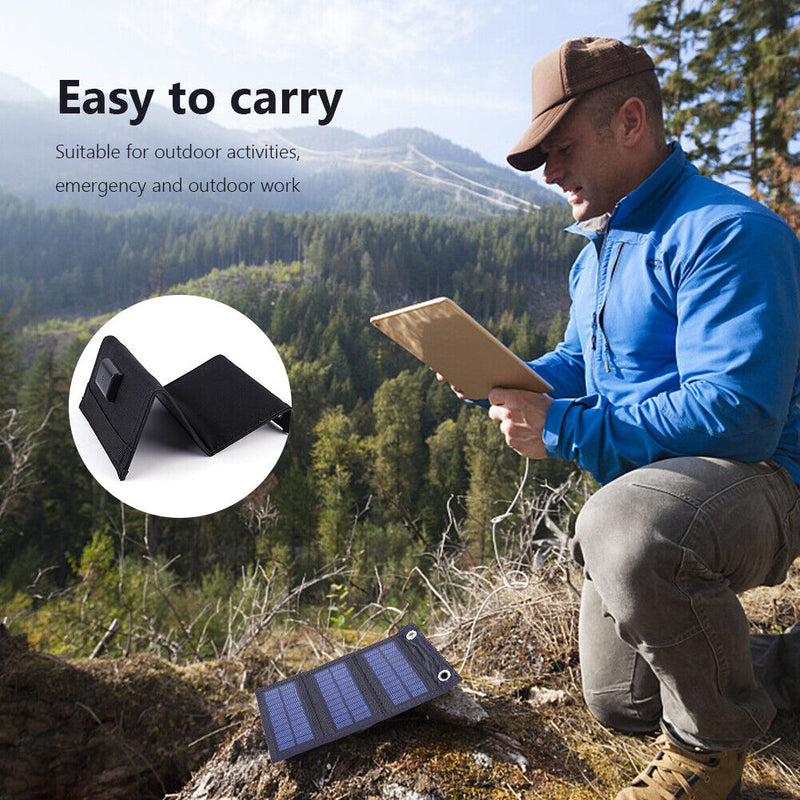 Foldable Solar Panel USB 3-Fold Solar Cell for Mobile Phone/3V-5V Battery Newly