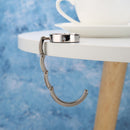 Portable Metal Foldable Bag Hook Handbag Holder Purse Hanger (CAFR03 Red)