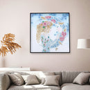 5D DIY Part Special Shaped Drill Diamond Painting Girl Moon Luminous Art