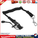 Elastic Kayak Canoe Paddle Leash Surfboard Surfing Safety Rope (Black) Newly