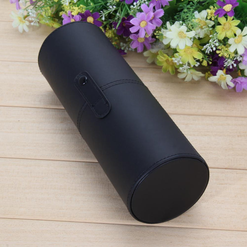 8.9'' Travel Leather Cosmetic Brush Pen Holder Storage Makeup Empty Holder Newly