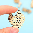 DIY Craft Wooden Eggs Easter Decorations Easter Rabbit Wood Chips Wood Slice