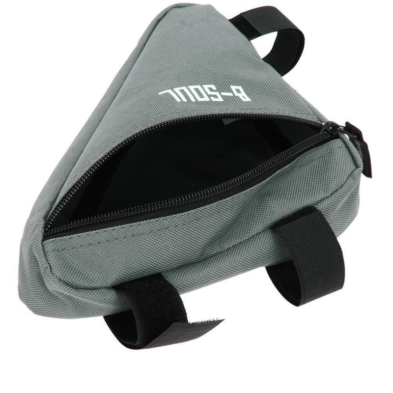 Triangle Cycling Bike Bicycle Front Tube Frame Pouch Bag(Gray) A