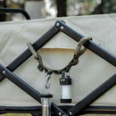 5-ring Camping Hanging Rope Tent Cup Lamp Hanger Clothes Line (Army Green) Newly