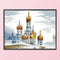 14CT Partial Cross Stitch Castle Stamped DIY Embroidery Kits Printed Crafts