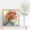 Rhinestone Diamond Painting DIY Flowers Vase Mosaic Picture Craft Wall Poster