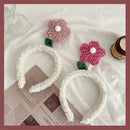 Hoops Hair Ornament Lovely Hair Accessories Headbands Flower Lamb Wool Cute