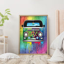 5D Diamond Painting Color Car Myth Full Round Drill Rhinestone Kit