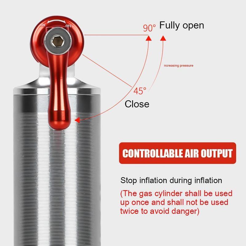 WEST BIKING Bicycle Mini Pump Aluminum MTB CO2 Inflator for Basketball Football