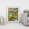 Landscape Drawing Frameless DIY Oil Paint By Numbers Home Decor (Cabin)