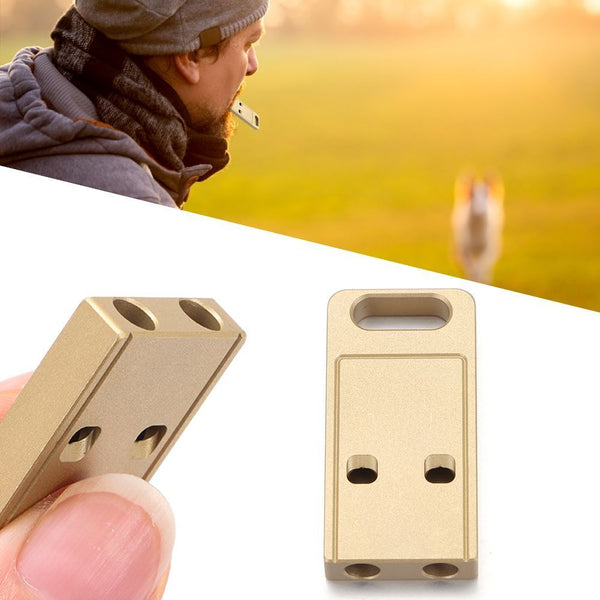 Emergency Multi Tool Double Pipe Whistle Survival Whistle Keychain Cheerleading