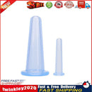 2pcs Silicone Cupping Suction Can Vacuum Face Leg Arm Massage Cup (Blue) Newly