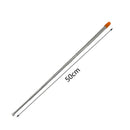 Blow Fire Tube Outdoor Camping Cooking Retractable Mouth Blowpipe (Orange) Newly